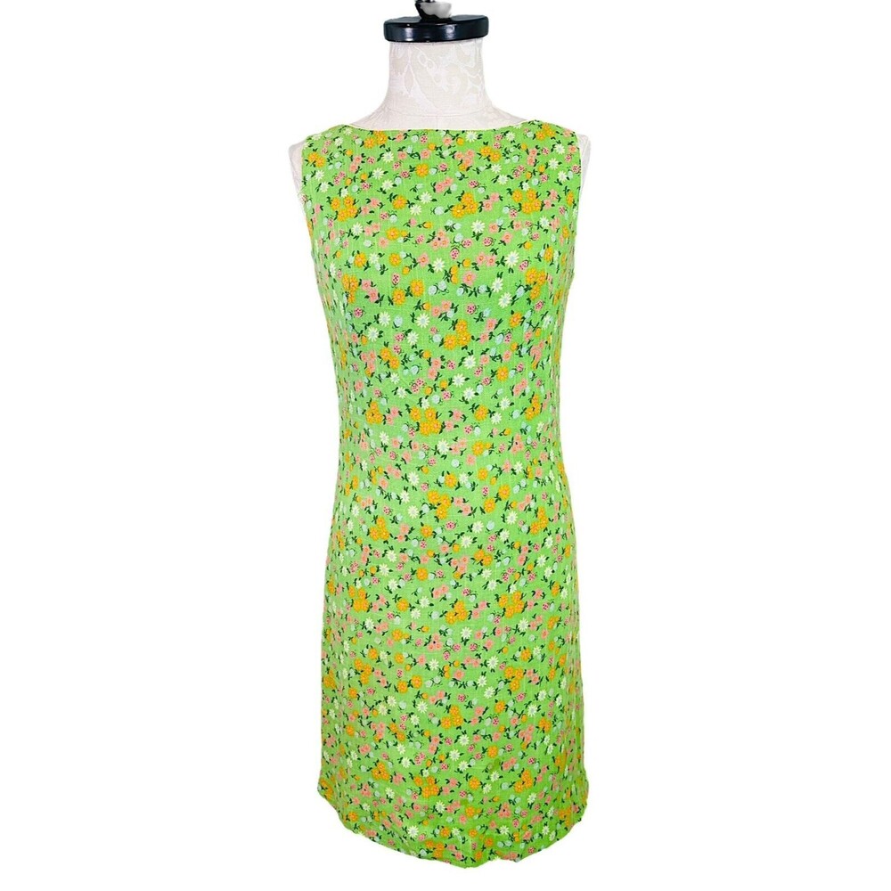 Vintage Gallaut California Floral Sleeveless Sundress